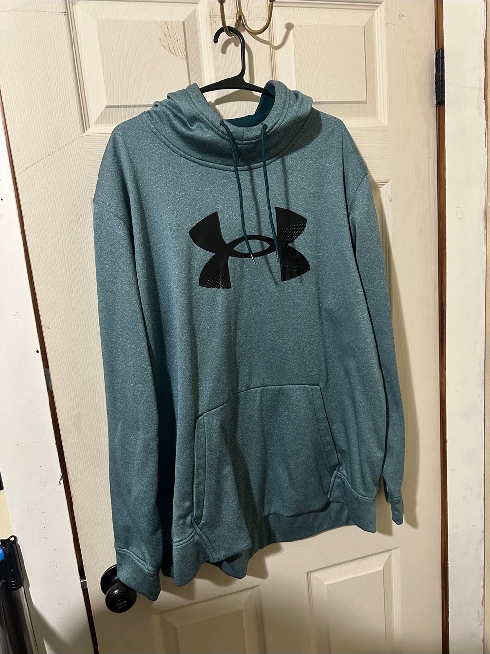 Under Armour Women’s Teal Zip-Up Hoodie with Black Logo